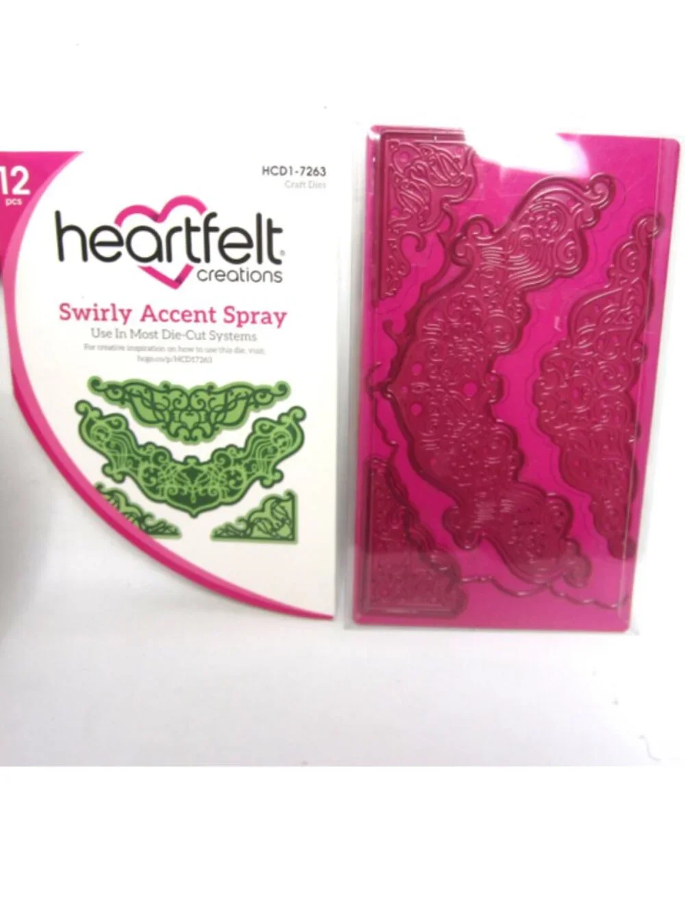 Heartfelt Creations Swirly Accent Spray Craft Dies HCD1-7263 Borders Trim